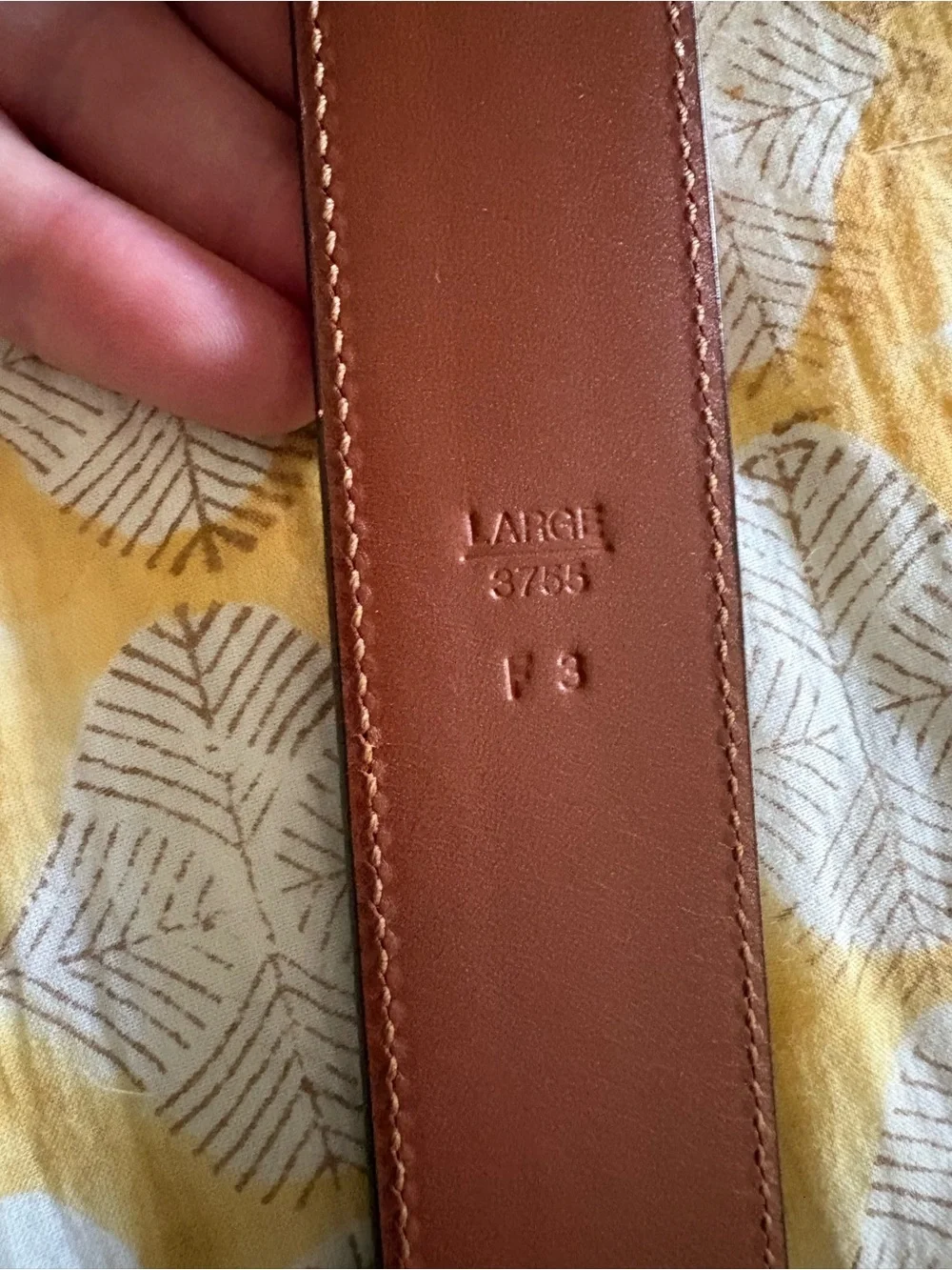 Coach Men's Pieced Colorblocked Suede Belt